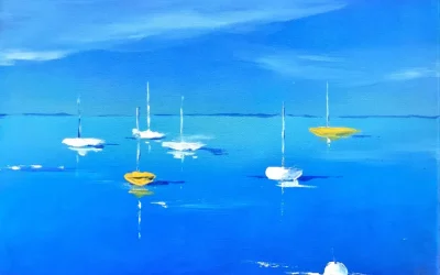 Marine en bleu
