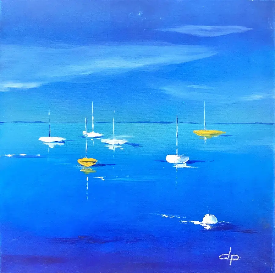 Marine en bleu