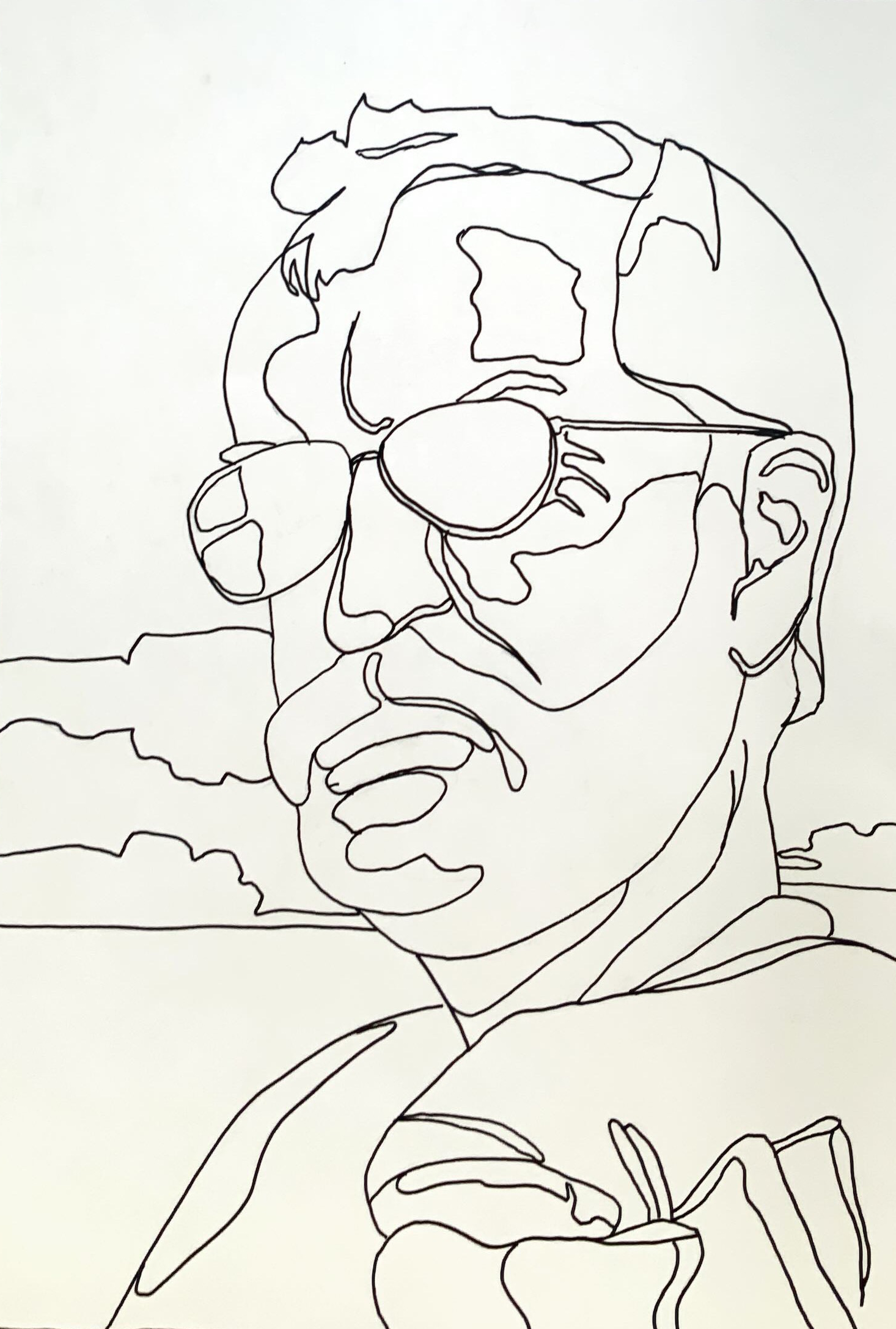 Autoportrait au trait